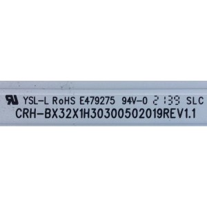 KIT DE LED'S PARA TV HISENSE ((2 PIEZAS)) / NUMERO DE PARTE CRH-BX32X1H30300502019REV1.0 / CRH-BX32X1H30300502019REV1.1 / JBD315X1H-LB81 / SVH320F19 / 2020010901 / 22355300 / 23995100 / 1235671 / MODELOS 32H4030F3 / 32H5510G / 32H5500G / 32H5G